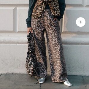 Damson Madder Rafe Leopard Print Pants Sz US 4 (UK 8)